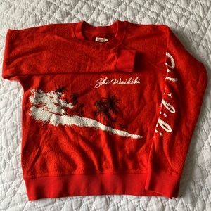 Faherty Red Ski Waikiki Sweatshirt